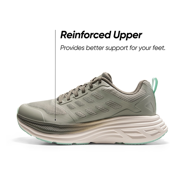 [ActiveFloat] Men's Comfortable Lightweight Running Shoes - GREYISH GREEN - 6